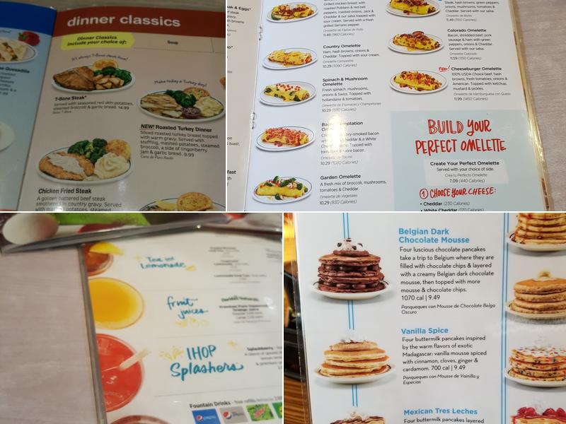 IHOP Menu