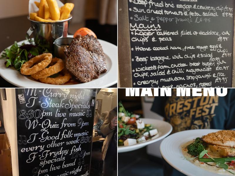 The Preston Gate Inn Menu
