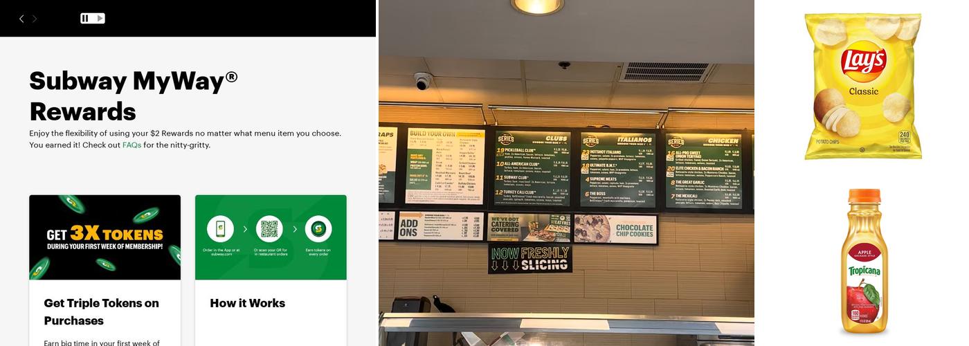 Subway Menu