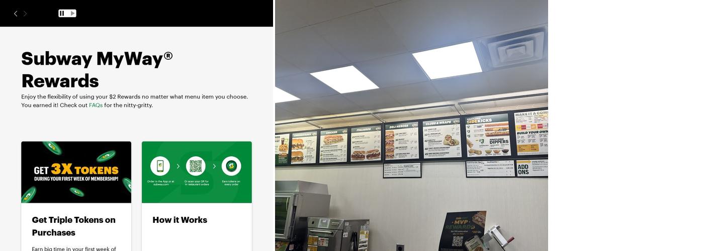 Subway Menu