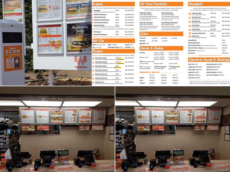 Whataburger Menu