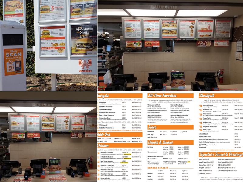 Whataburger Menu