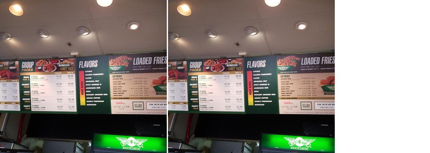 Wingstop Menu