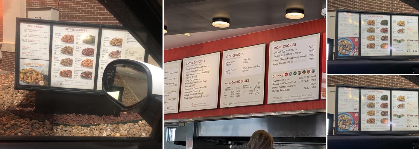 Panda Express Menu