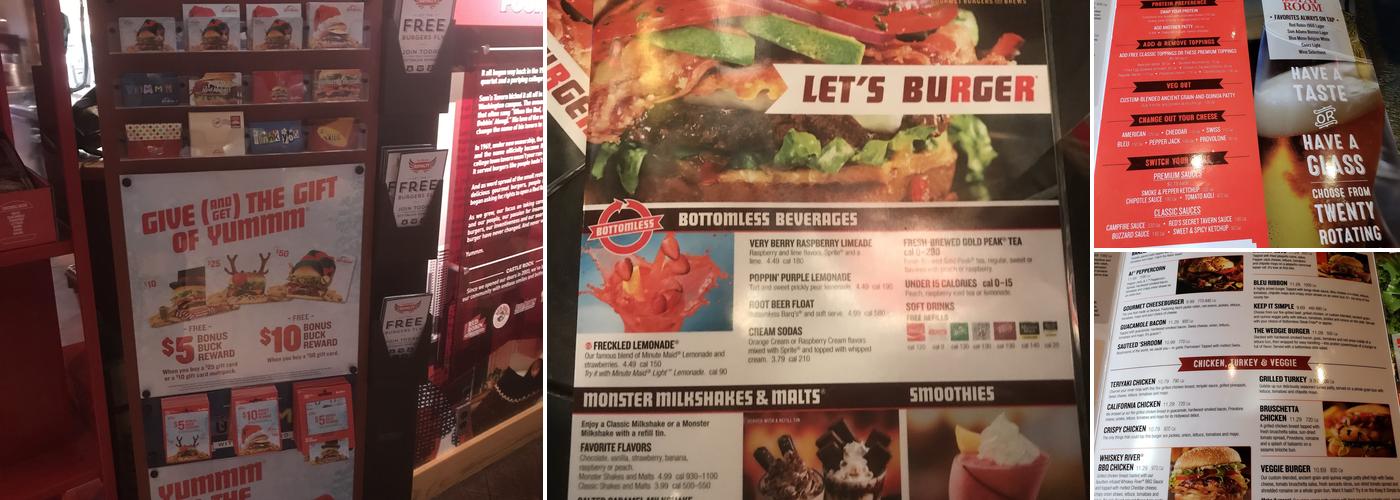 Red Robin Gourmet Burgers and Brews Menu