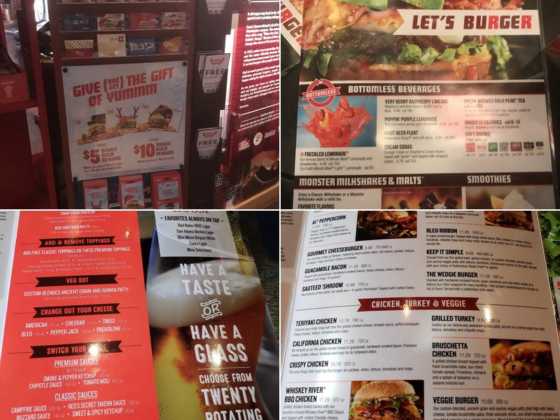 Red Robin Gourmet Burgers and Brews Menu