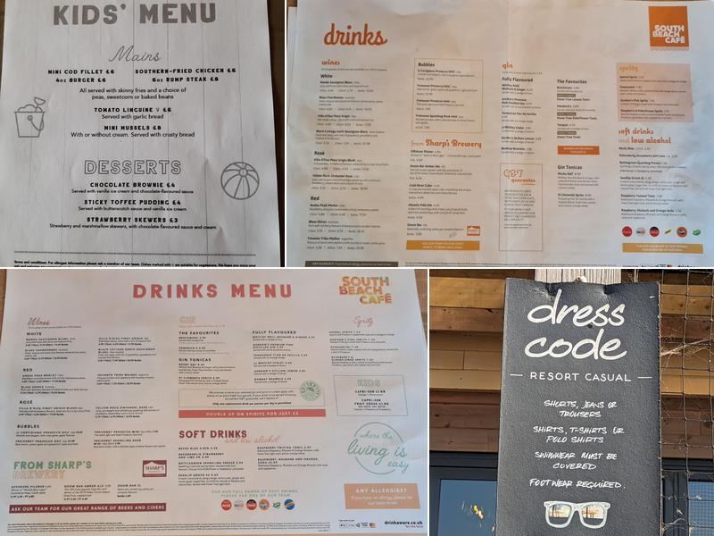 South Beach Cafe Menu