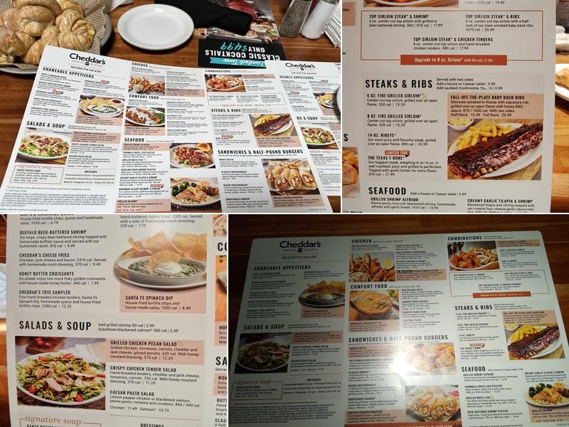 Cheddar's Scratch Kitchen Menu