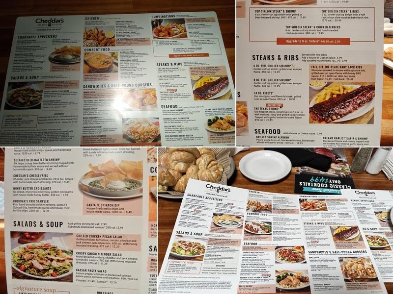Cheddar's Scratch Kitchen Menu