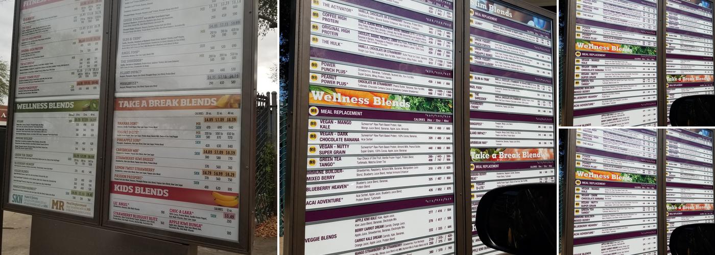 Smoothie King Menu