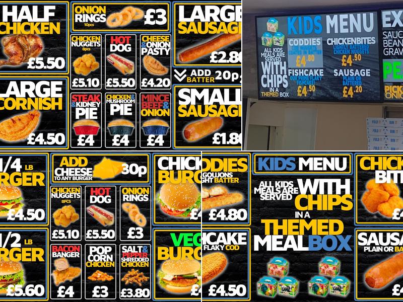 Woolacombe Fryer Menu