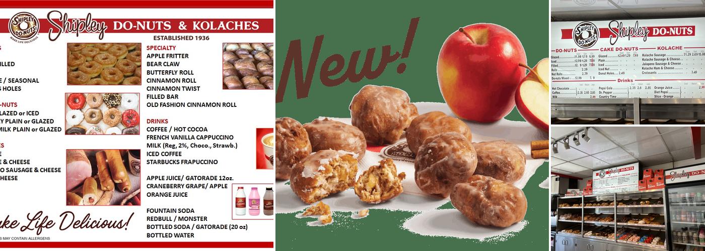 Shipley Do-Nuts Menu