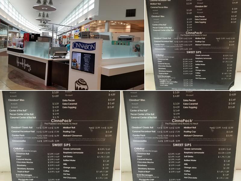 Cinnabon Menu