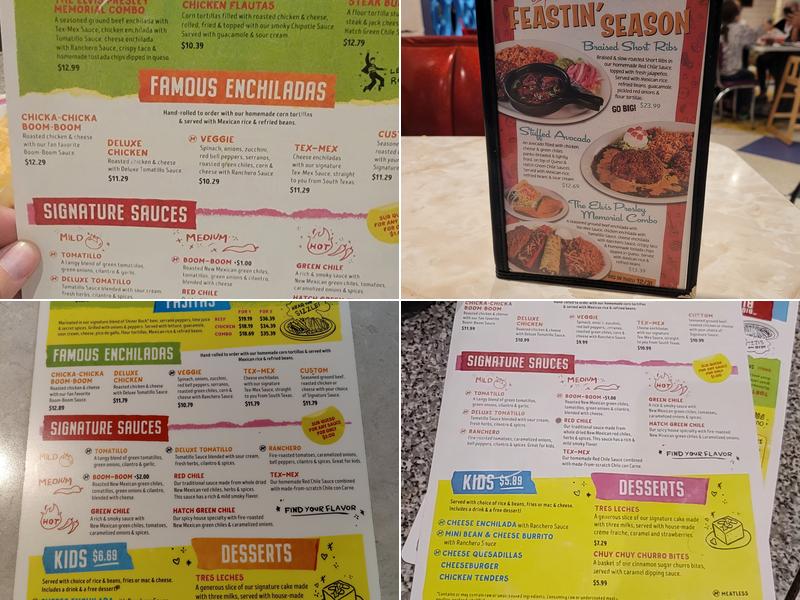 Chuy's Menu