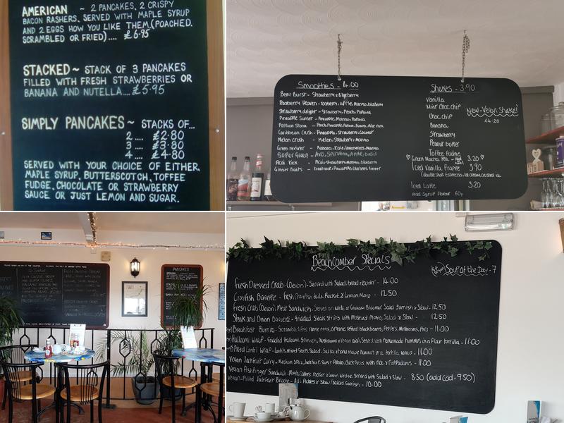 The Beachcomber Cafe Menu