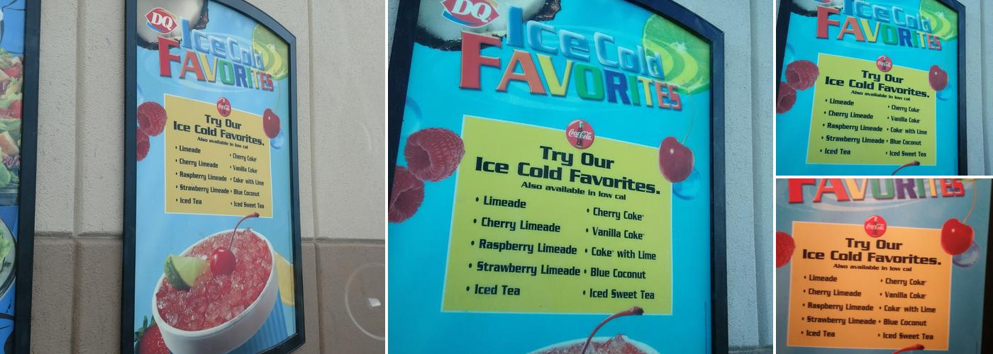 Dairy Queen Menu