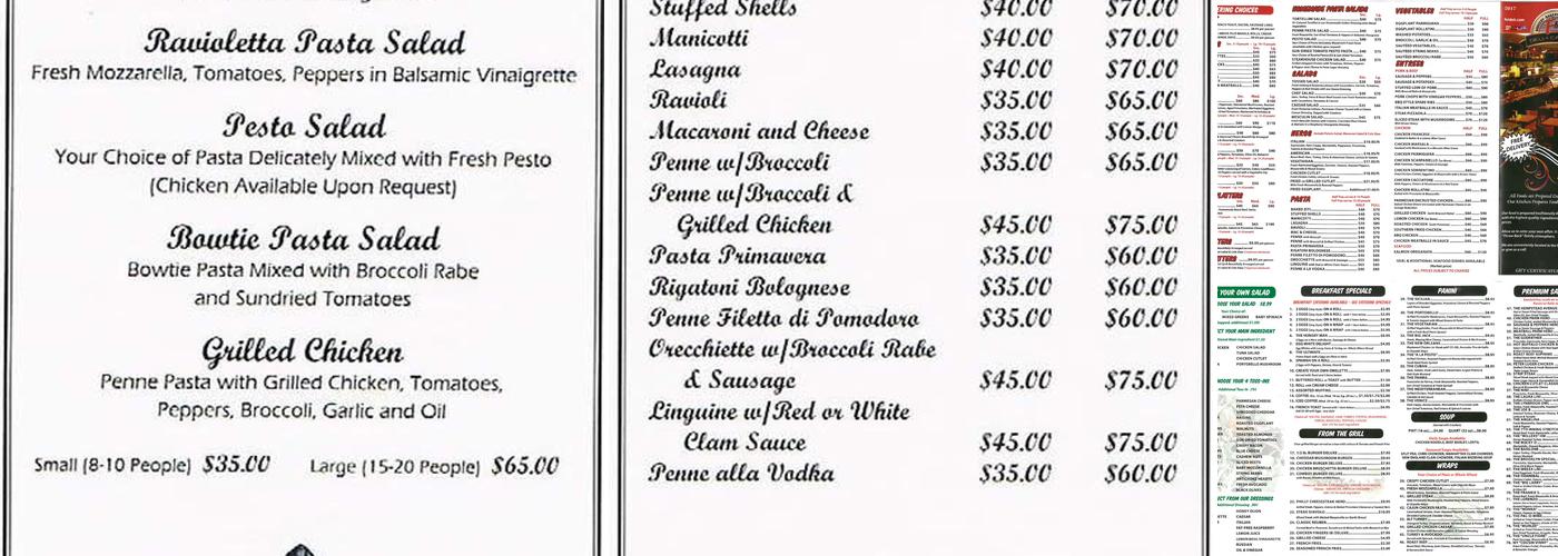 F & L Deli & Catering Menu