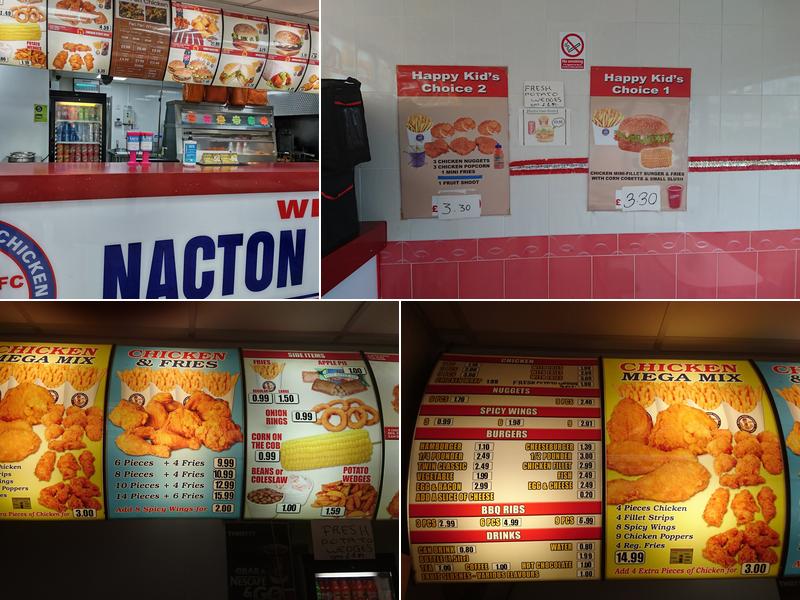 Nacton Fried Chicken Menu
