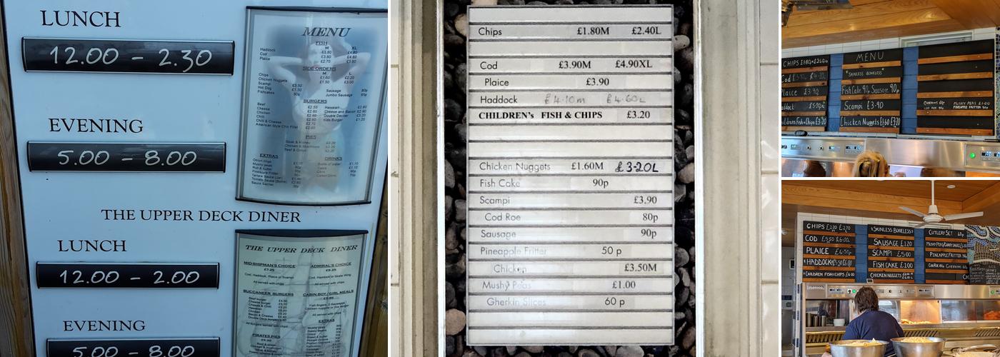 Aldeburgh Fish & Chip Shop Menu