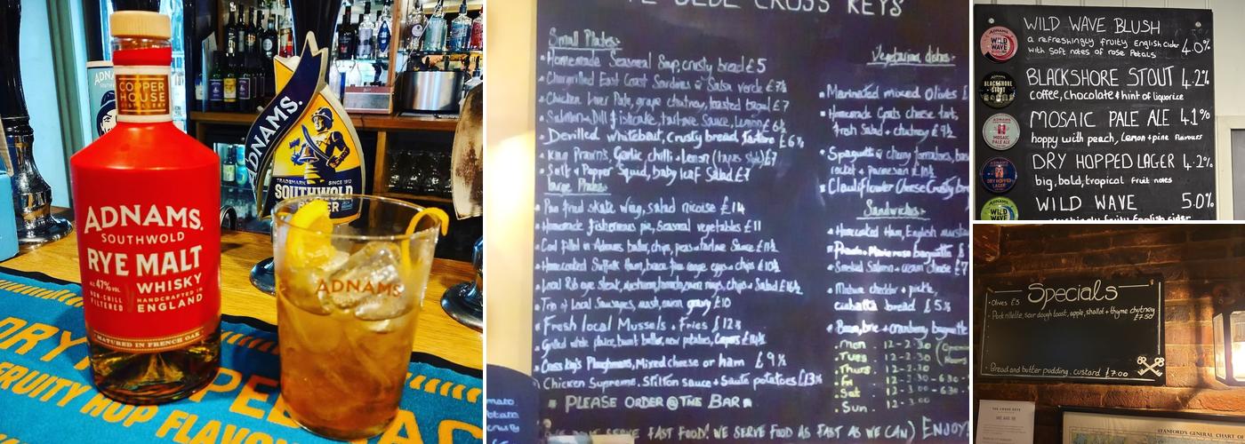 Cross Keys Aldeburgh Menu