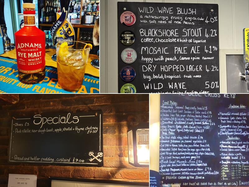 Cross Keys Aldeburgh Menu