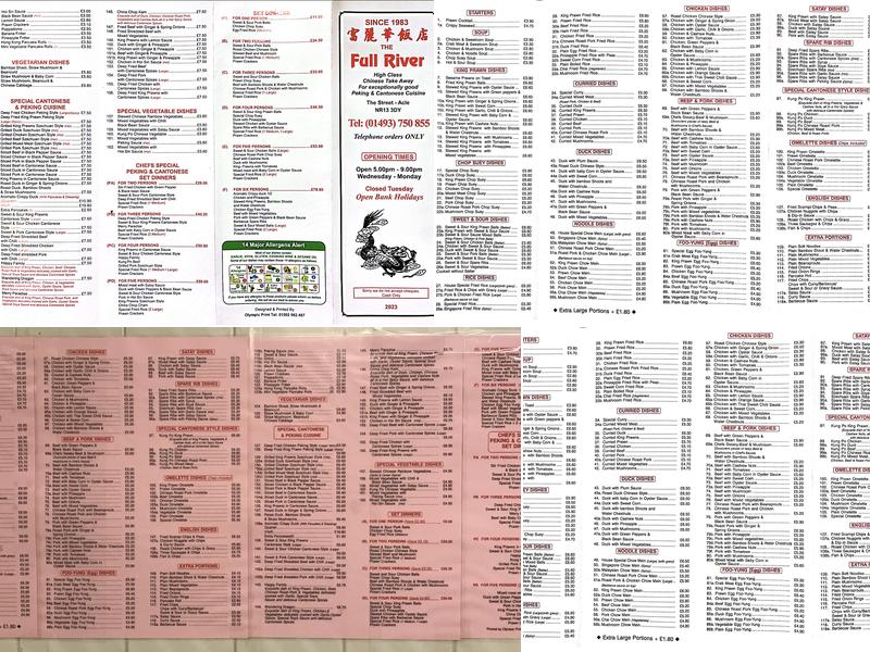 Full River Menu