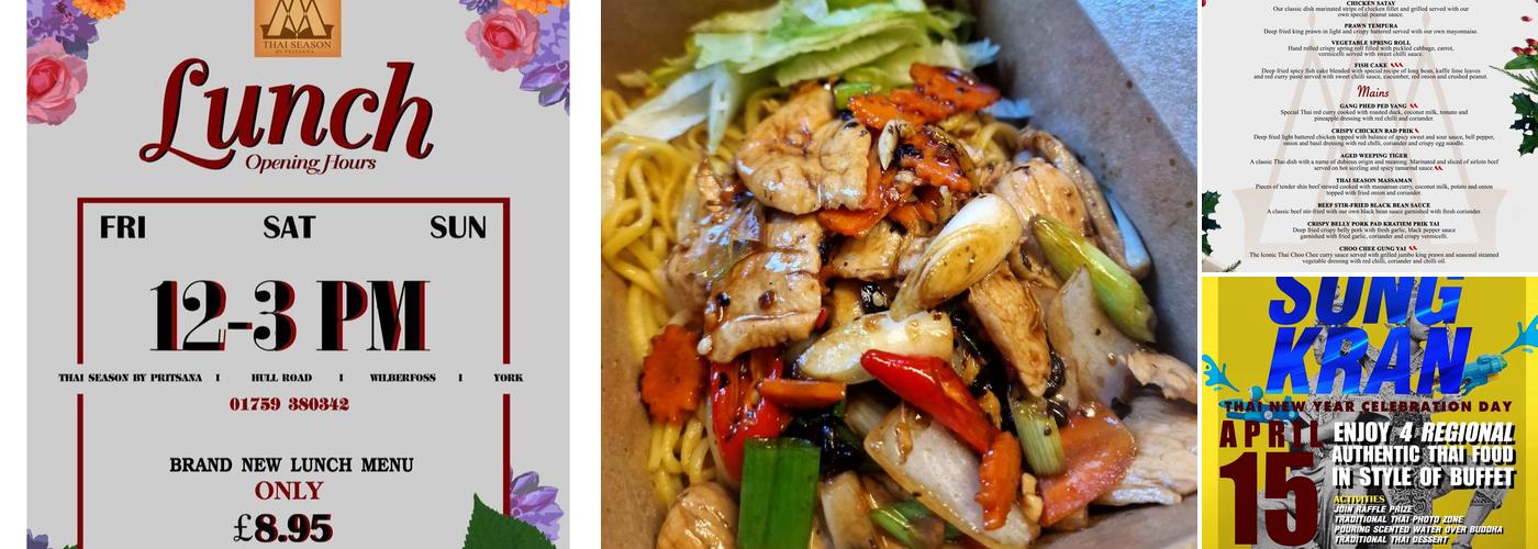 Thai Season by Pritsana Menu