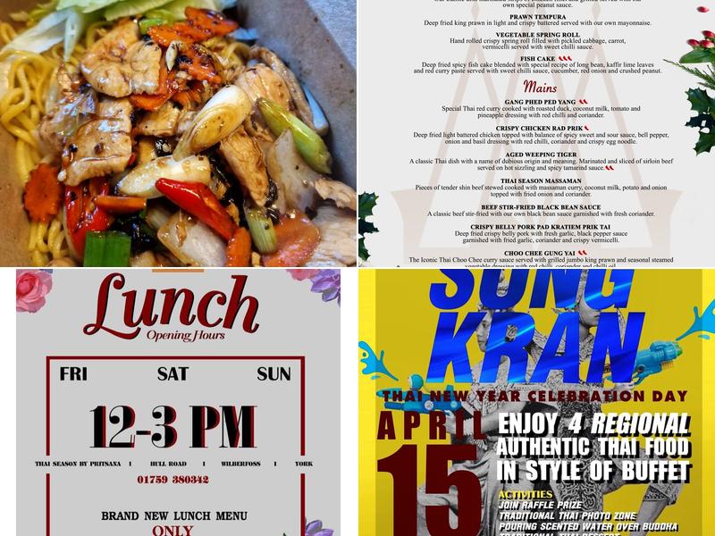 Thai Season by Pritsana Menu