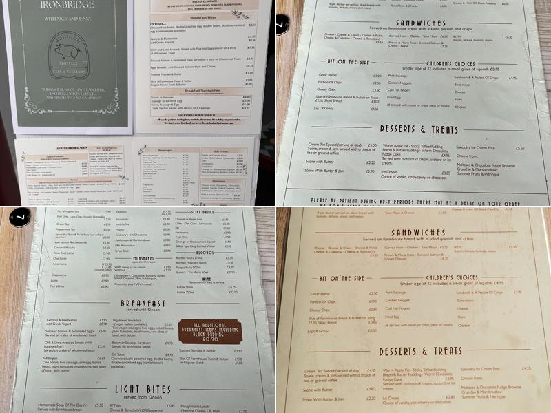 Truffles Cafe Menu