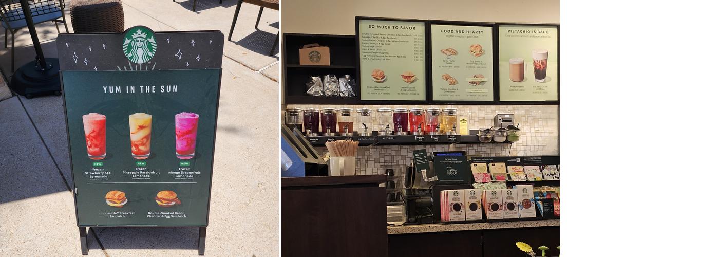 Starbucks Menu