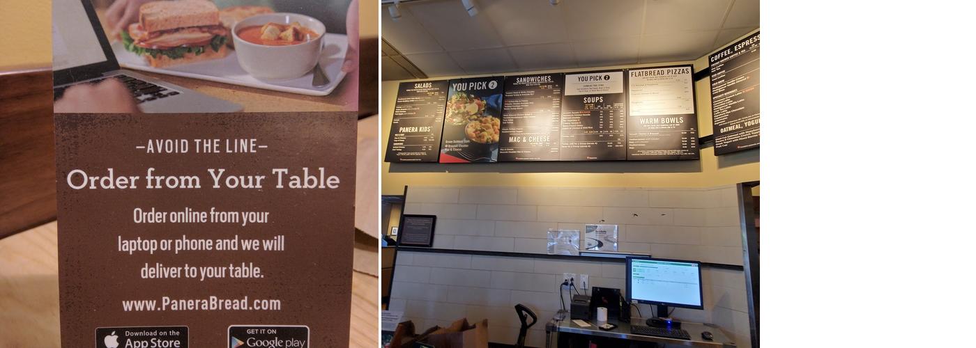 Panera Bread Menu