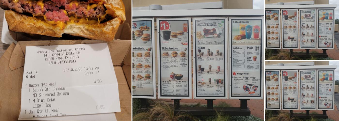 McDonald's Menu