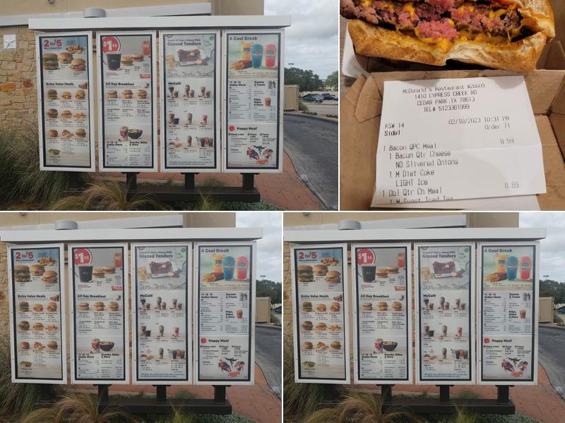 McDonald's Menu