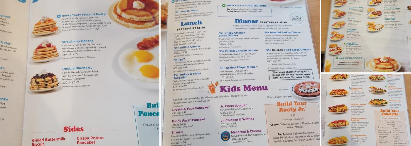 IHOP Menu