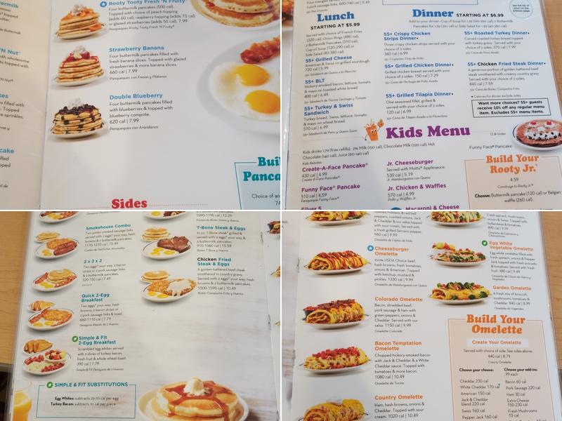 IHOP Menu