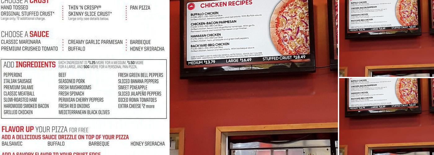 Pizza Hut Menu