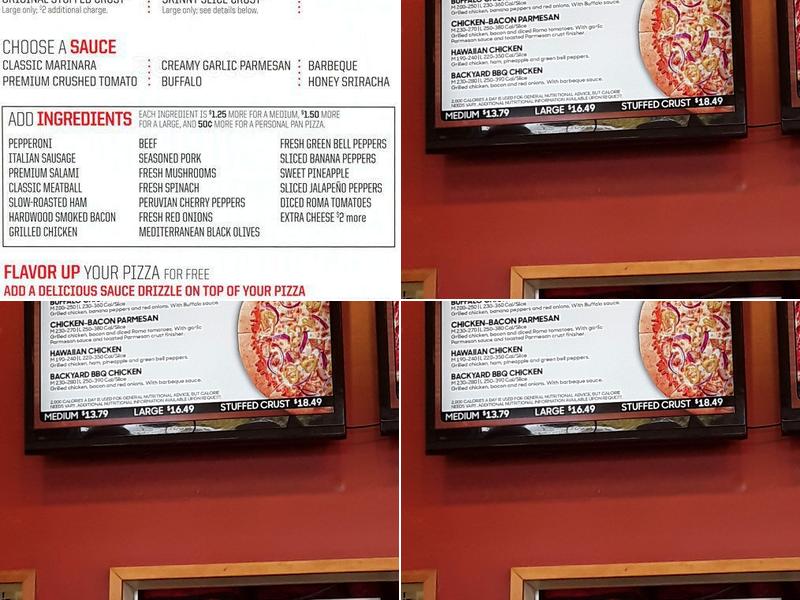 Pizza Hut Menu