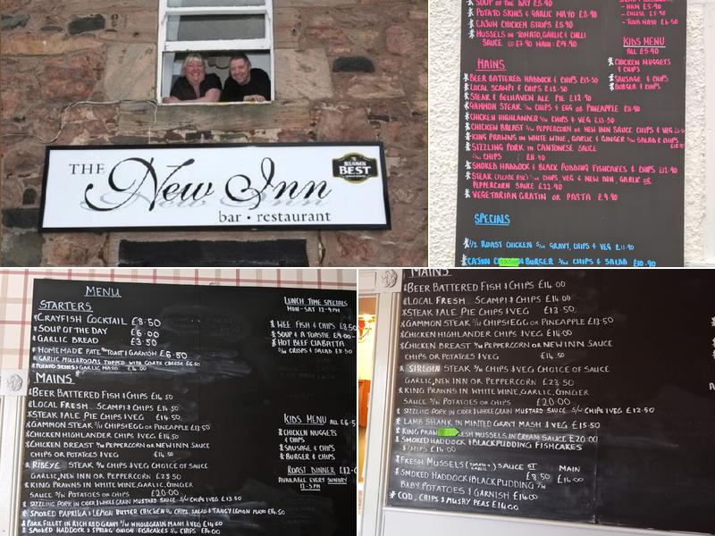 The New Inn Menu