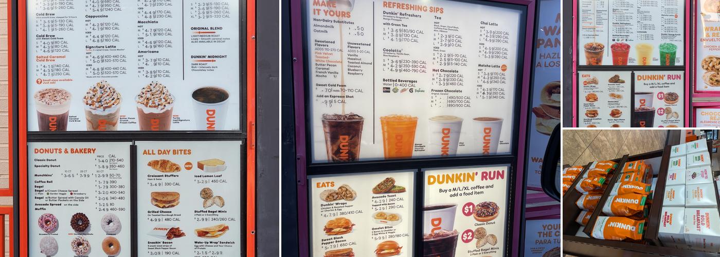 Dunkin' Menu