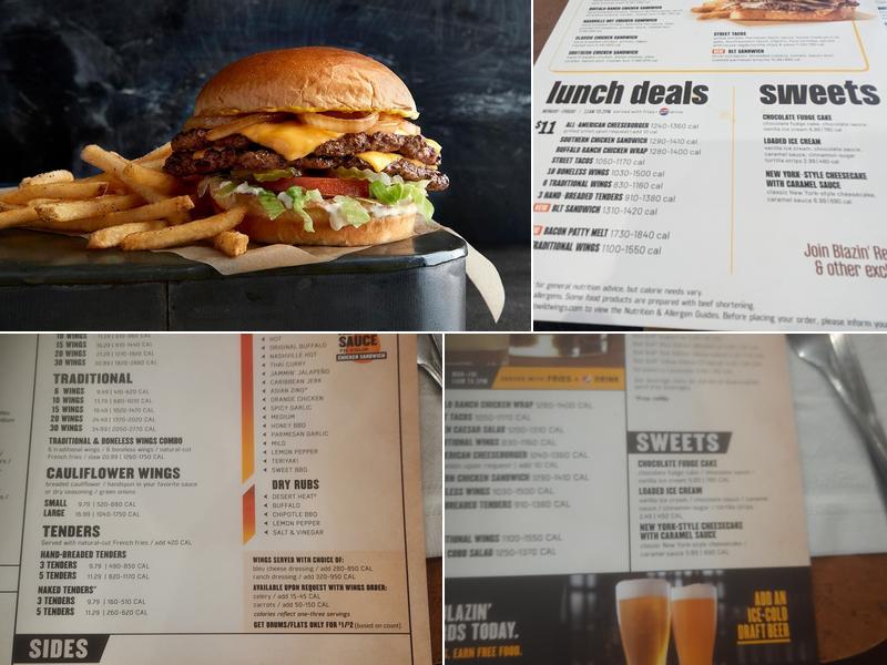 Buffalo Wild Wings Menu