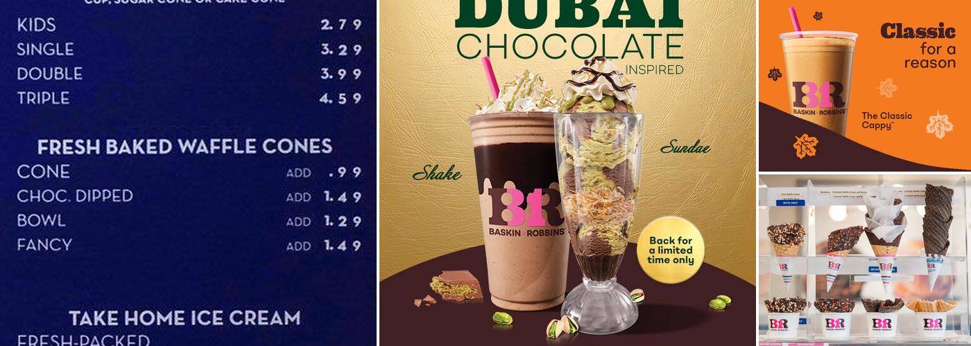 Baskin-Robbins Menu