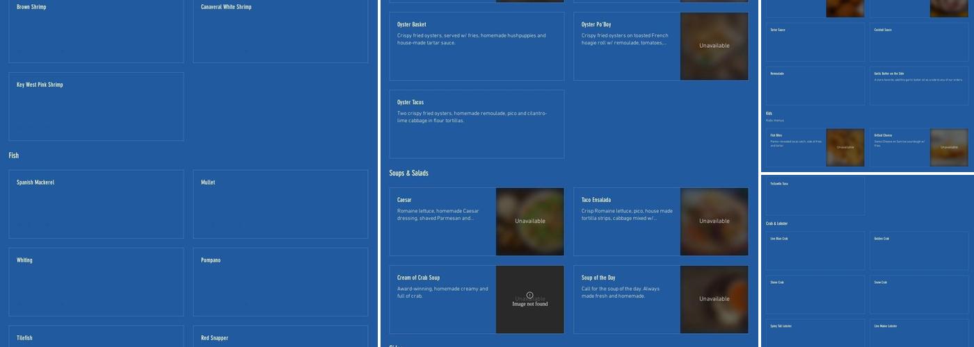 Wild Ocean Market Menu