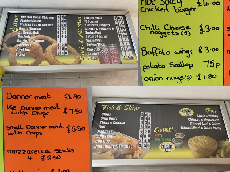 Mermaid Fish Bar Menu