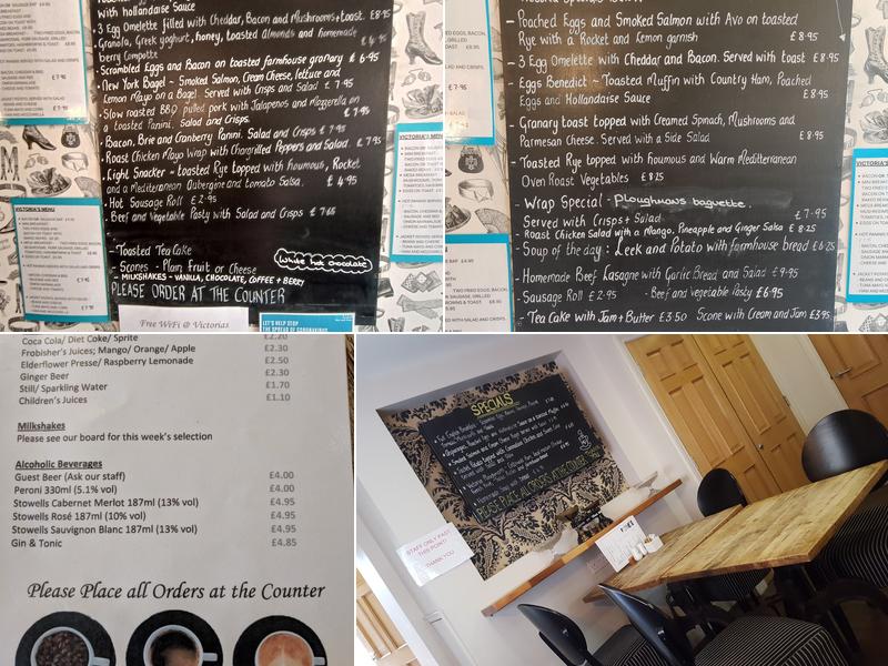 Victoria Coffee House Menu