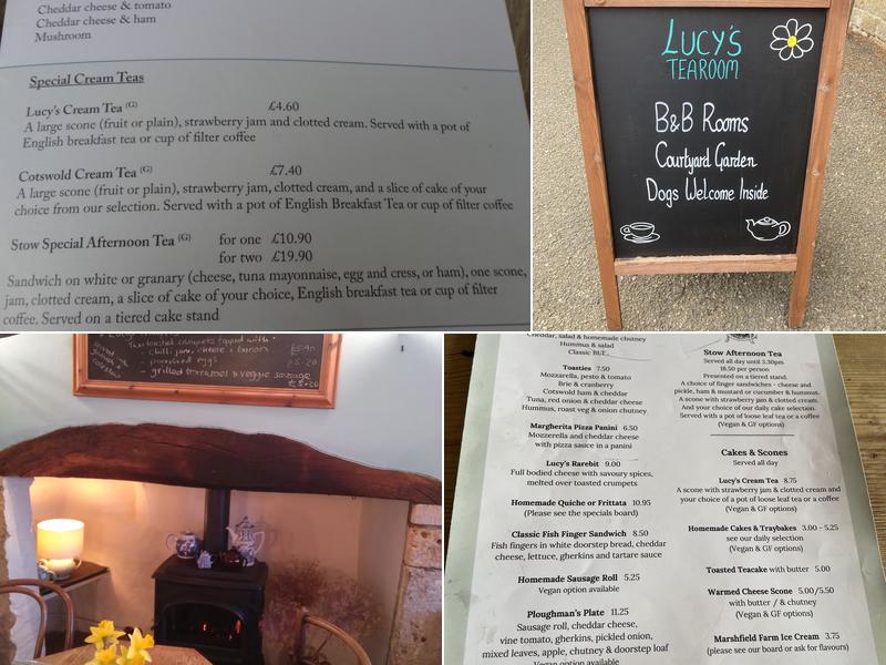 Lucy's Tearoom Menu