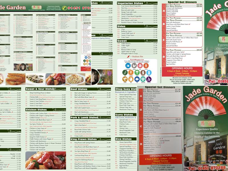 Jade Garden Menu