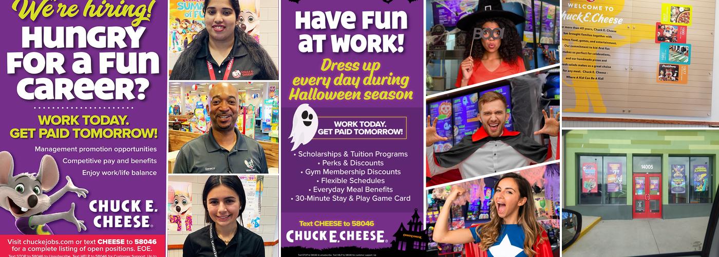 Chuck E. Cheese Menu