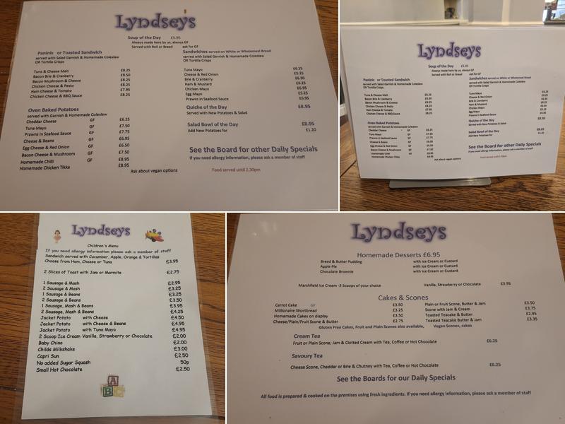 Lyndseys Menu