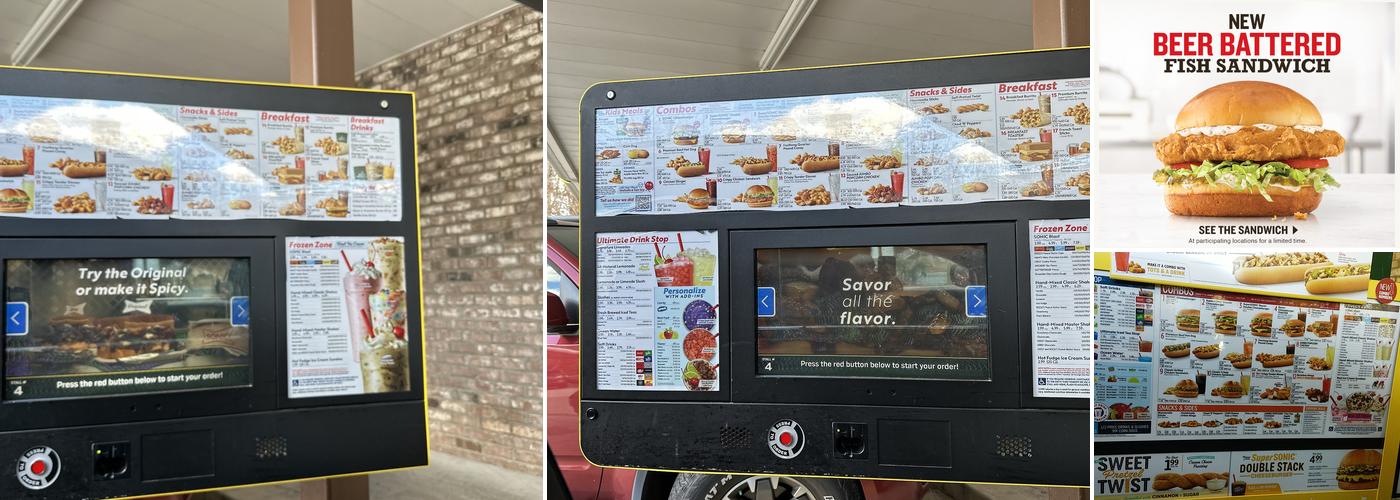 Sonic Drive-In Menu