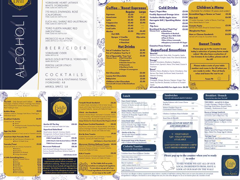 The Fiddle Drill Menu